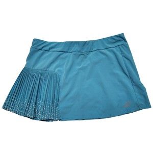 Babolat Women's 13 Inch Performance Pleated Blue Tennis Skirt Size Large